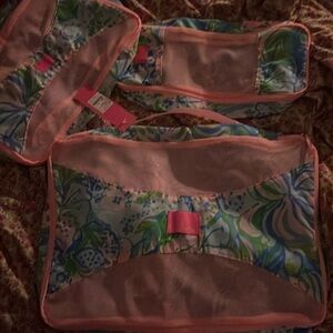NWT Lilly Pulitzer Nylon Packing Bags